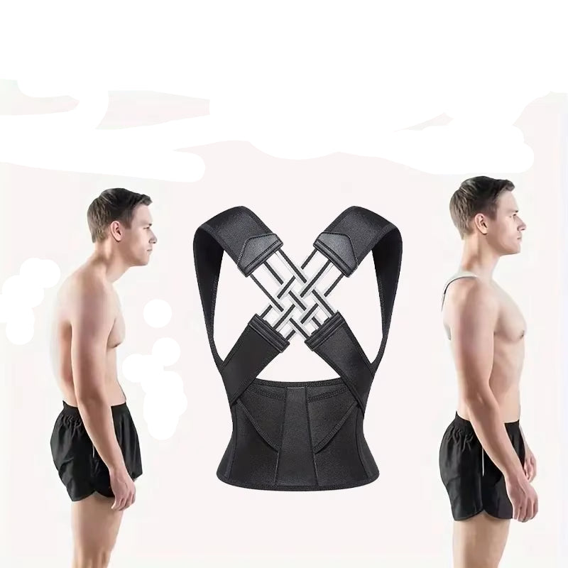 Back Brace Posture Corrector for Women and Men, Shoulder Straightener Adjustable Full Back Support Upper and Lower